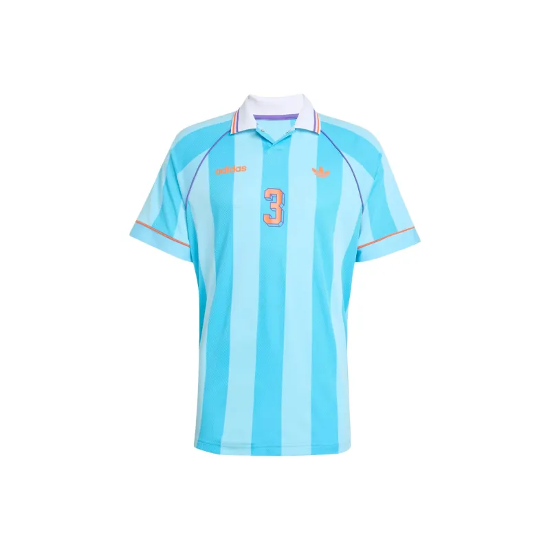 Adidas Originals Polo Shirt Men's Bright Cyan-0