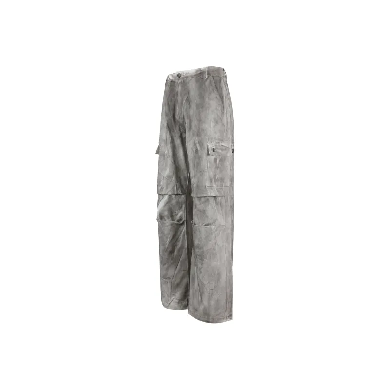 HKRXEC Casual Pants Men Do Dirty White-2