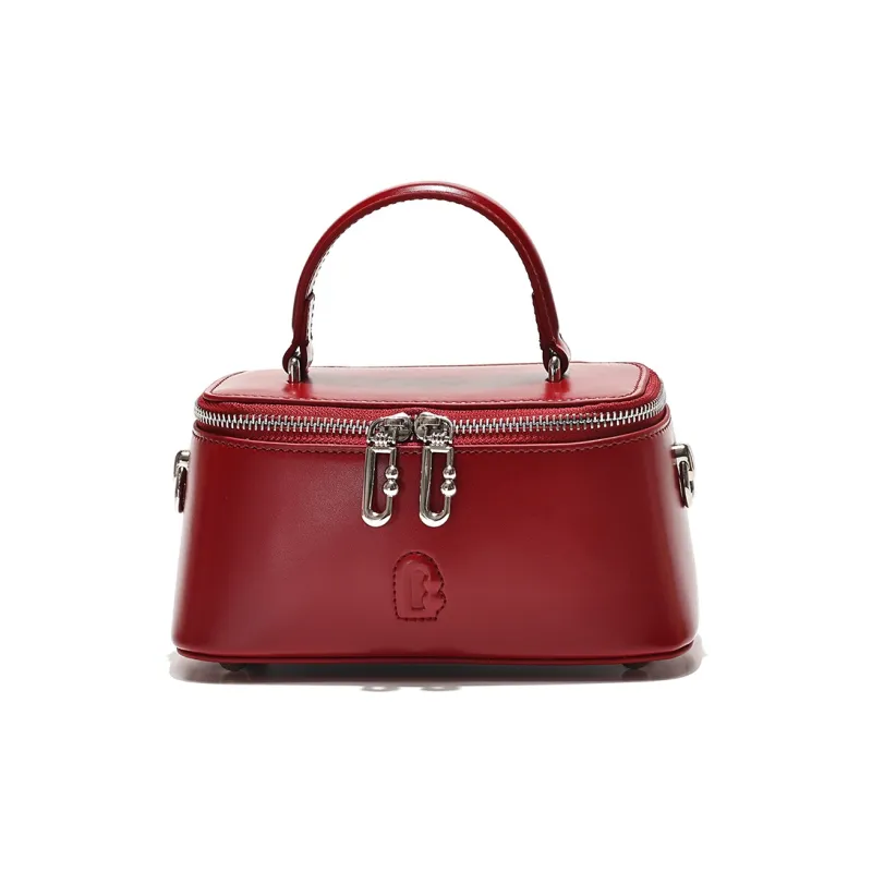 GXFMOD Genuine Leather Handbag Women's Red-0