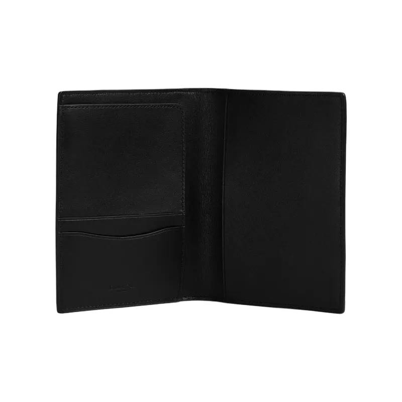 COACH Signature Canvas Passport Holder Mini Unisex Black-2