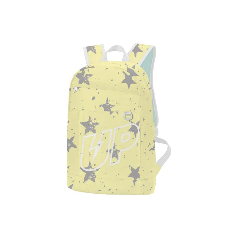 TURN UP Polyester Backpack Unisex Apricot-1