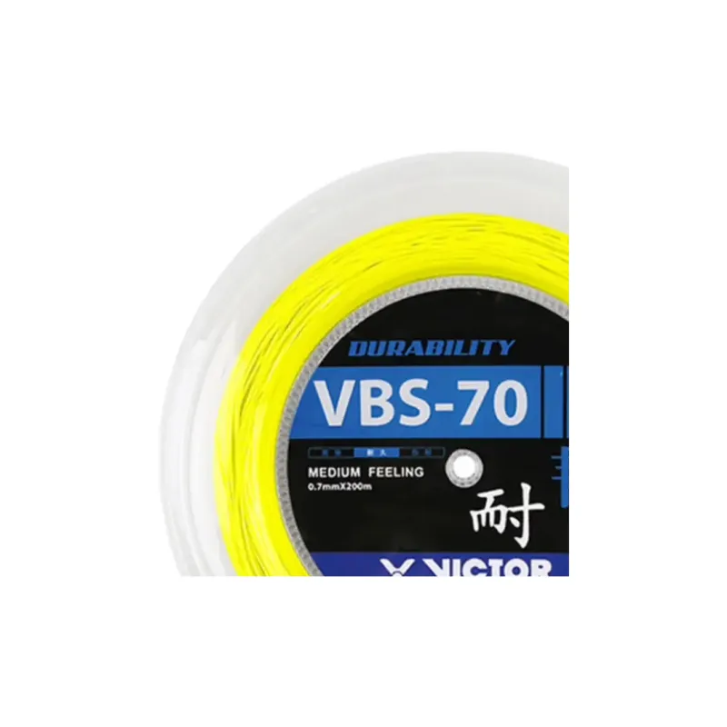 VICTOR Badminton Racket Strings Neon Yellow 200m-1