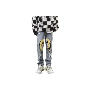 PAINT STAIN Jeans Unisex Light Blue