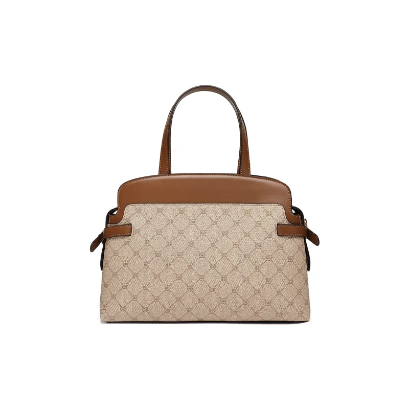MEXICAN PVC Shoulder Bag, Crossbody Bag, Handbag Regular Women's Khaki/Dark Brown/Beige Apricot-1