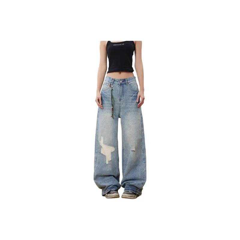 Concubine Zhu Jeans Women's Blue-0