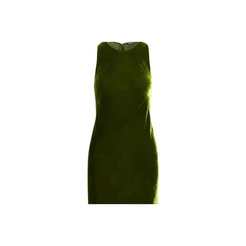 Polo Ralph Lauren Velvet Slip on Maxi Dress-3