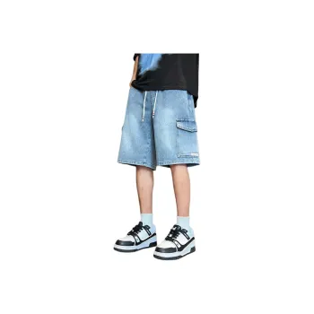 Tonlion Denim Shorts Unisex Blue Tone