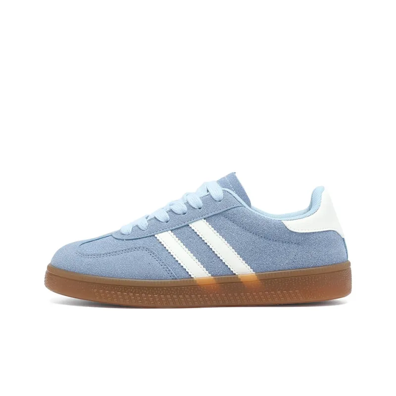 RENBEN Lightweight And Wear resistant Low Top Skateboard Shoes Women's Blue-0