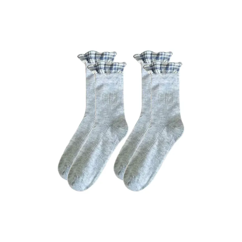 TLXT Mid Calf Socks Women's Slouch Socks, Thin Combed Cotton, Soft And Breathable-8