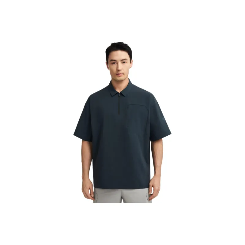 DESCENTE BLEU SS25 Polo Shirt Men's-3