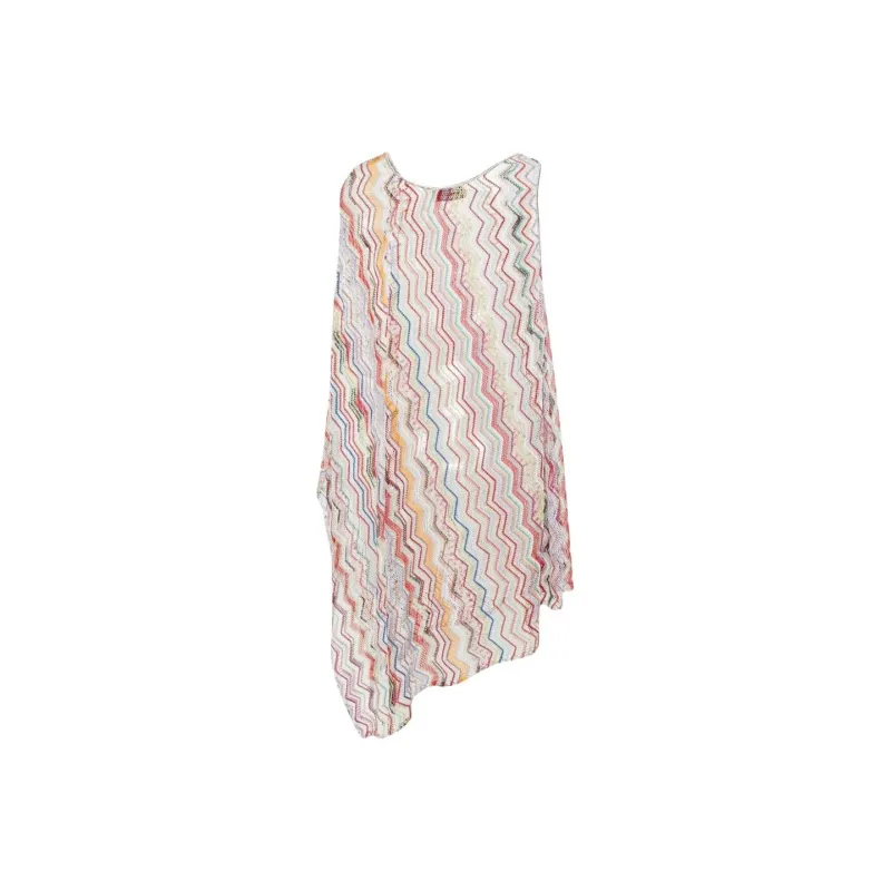 MISSONI Zigzag-Knitted Metallic Thread Cover-Up-1