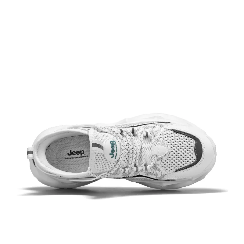 Jeep Cushioning Height Increasing Abrasion Resistant Slip Resistant Low Top Chunky Sneakers Men's-4