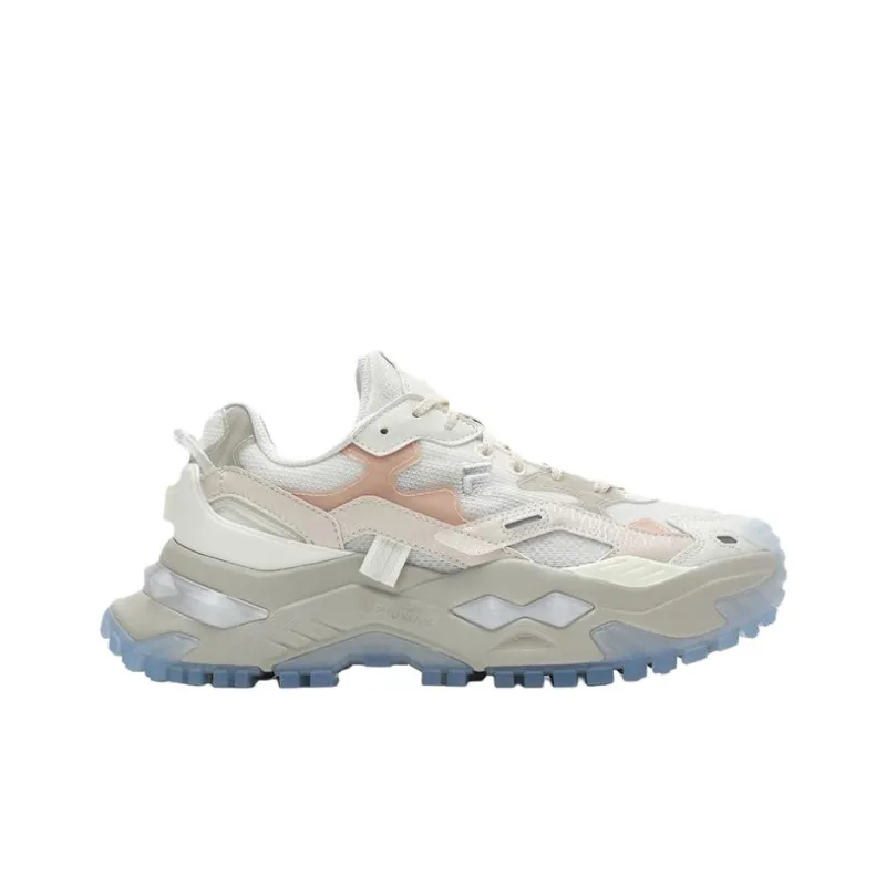 FILA FUSION BIANCO Anti Slip Wear Resistant Low Top Casual Shoes Women's Ecru-1