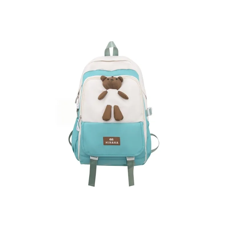 Vack Nylon Backpack Unisex Multicolor-12
