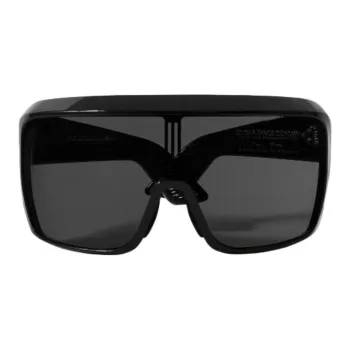 JACQUES MARIE MAGE Acetate Irregular Shape Sunglasses Unisex Black