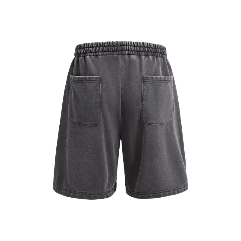 WILDX Cargo Shorts Unisex Washed Black-1