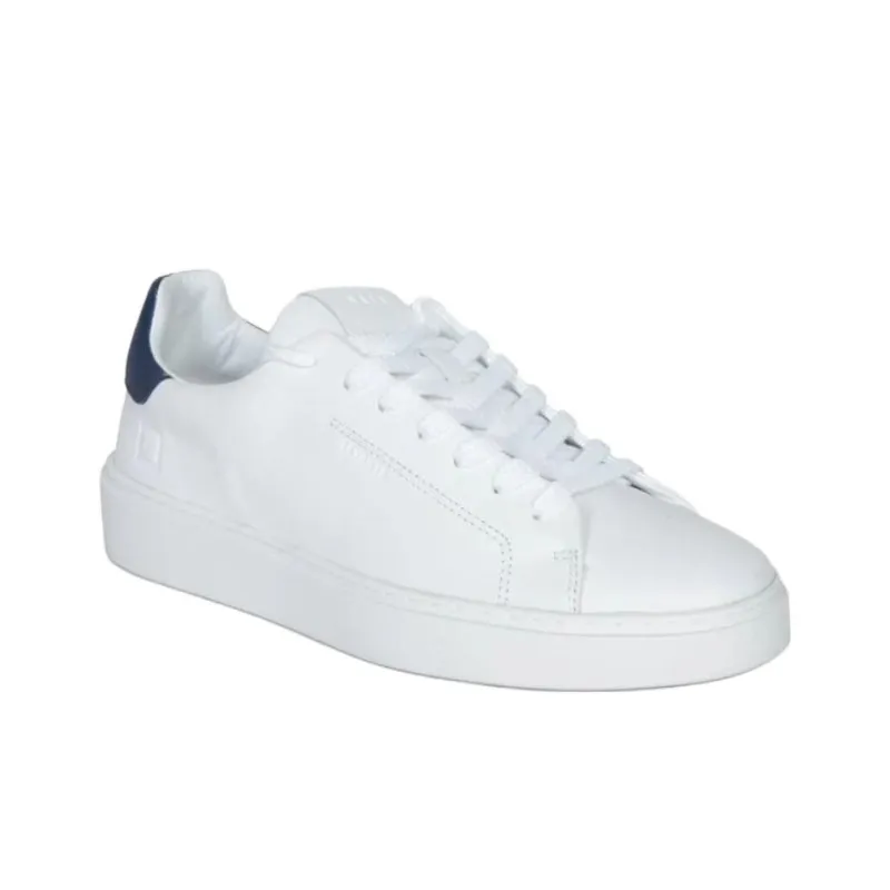 D.A.T.E Levante Low Top Skateboard Shoes Men's White Blue-1