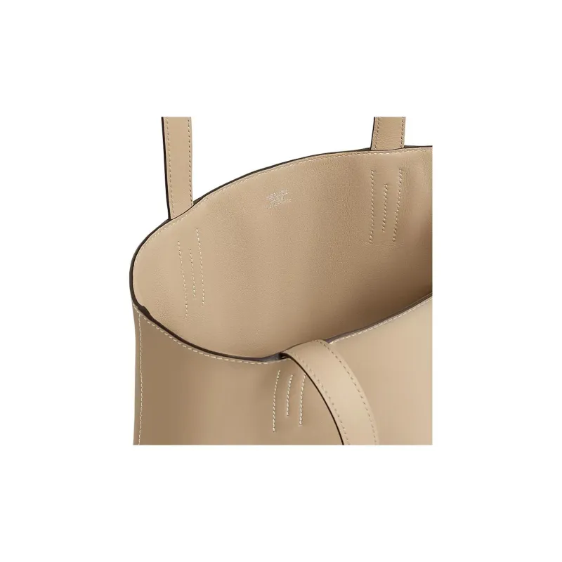 HERMES Double Sens Swift Calfskin Tote Bag, Shopping Bag, Shoulder Bag Women's S2 Trench Coat Beige-3