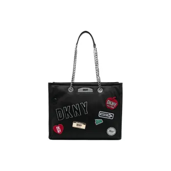 DKNY Polyester Tote Bag, Shopping Bag, Handbag, Shoulder Bag Women's Black