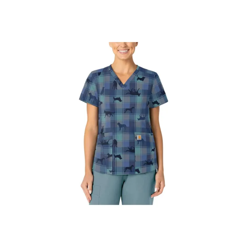 Carhartt T Shirts Women's Marine Blue-0