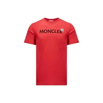 Moncler T Shirts Men Red
