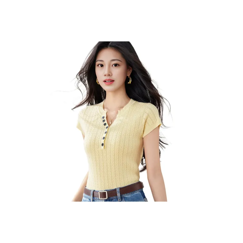 X MOOM Knitwear Women's Yellow-0
