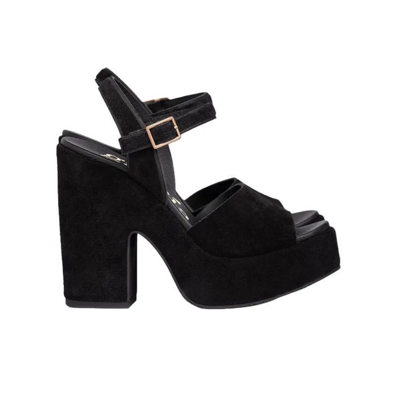 Pedro García Tihana One Strap Sandals 12cm Women's Black-2