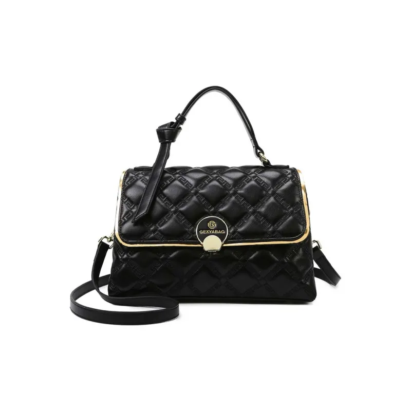 Boniu PU Handbag Women's Black/Chocolates-0