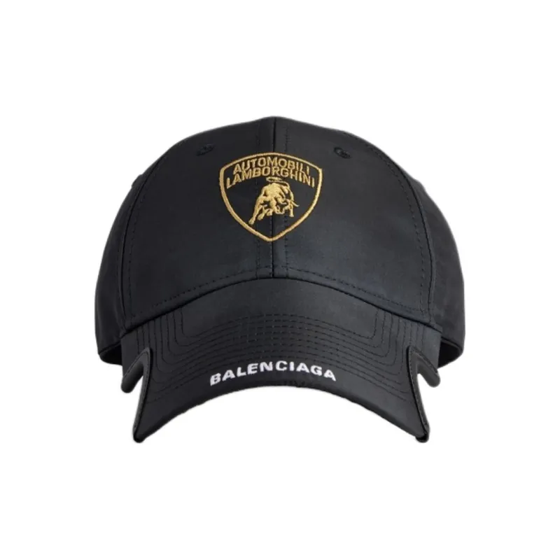 Balenciaga Polyester Baseball Caps Unisex Black-0