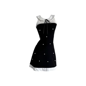 AHDO Sleeveless Dresses Women's Black