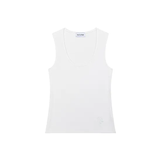 1ESS LA MODE Tank Tops Women's White-0