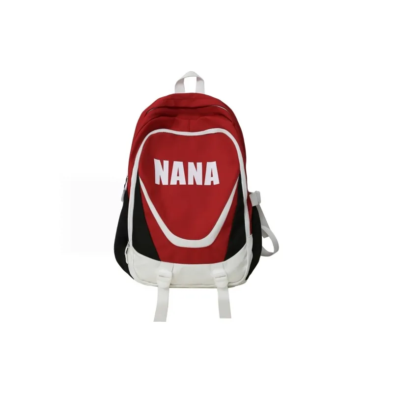 Vack Nylon Backpack Regular Unisex Black/Red/Blue/Brown-4