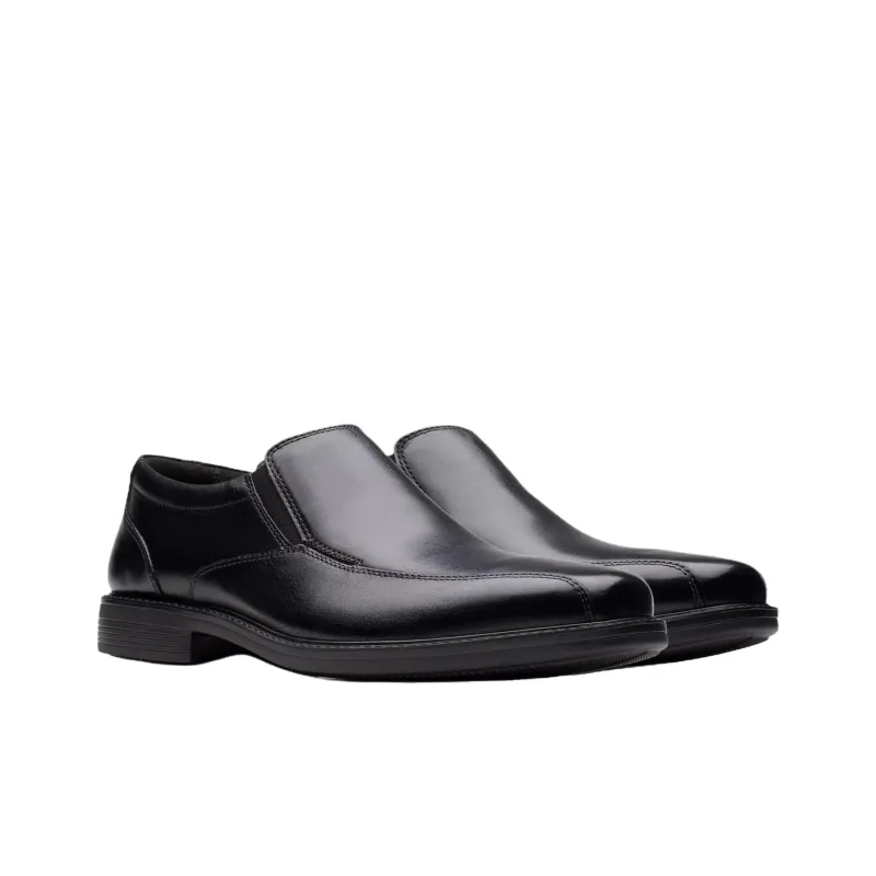 Clarks Bolton Free II Loafers Men's Black-2