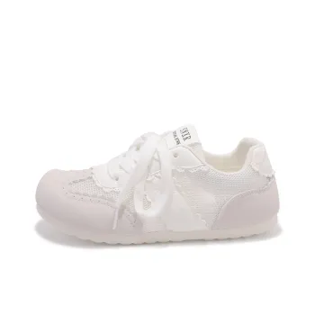 MKTKM Low Top Skateboard Shoes Women's White