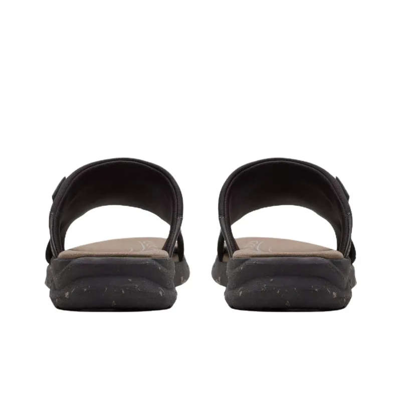 Clarks Rubber Sole Abrasion Resistant Slide Slippers Men's Black-4