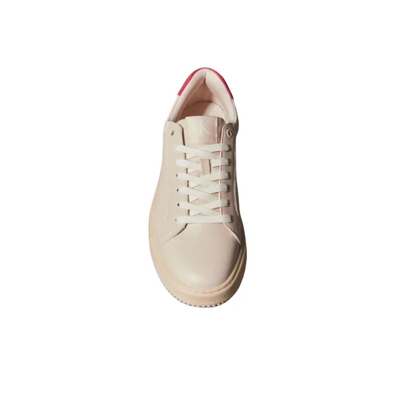 CKJ CALVIN KLEIN JEANS Low Top Skateboard Shoes Women's Pink-4