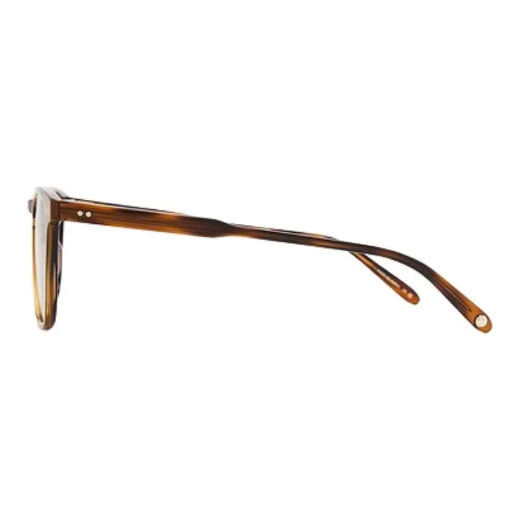 GARRETT LEIGHT Acetate Irregular Shape Sunglasses Unisex Brown-2