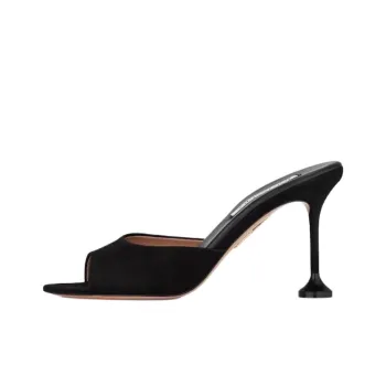 AQUAZZURA Slide Slippers 8.5cm Women's Black