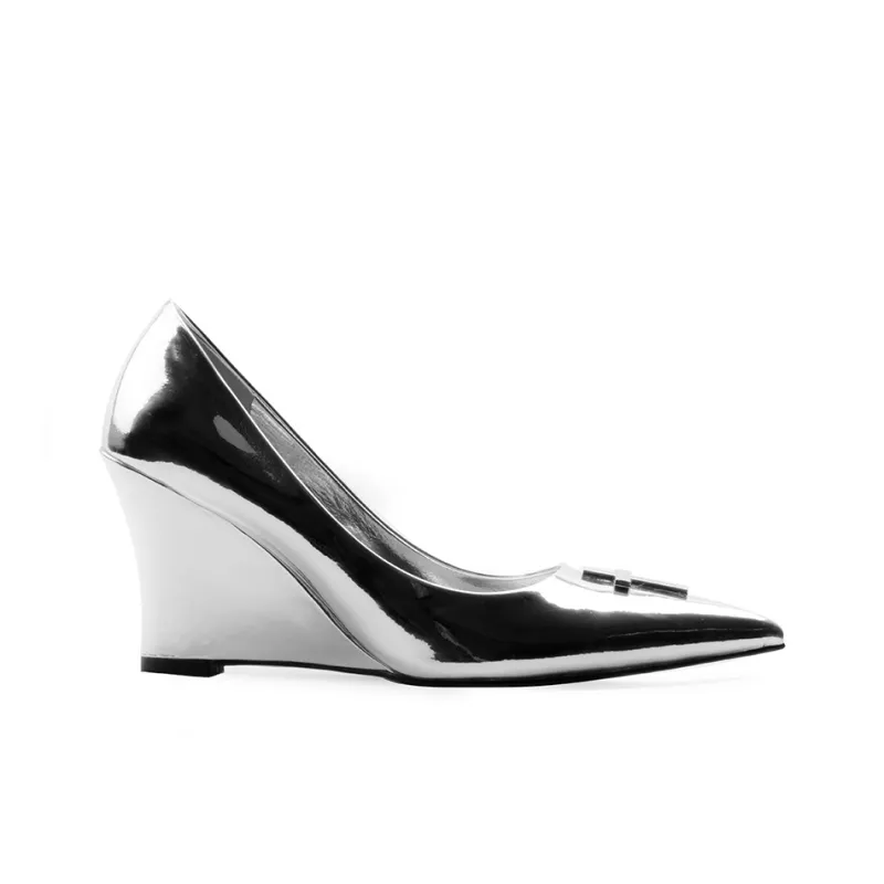 Colorful Bridge Crucifix Cross Wedge Heel High Heels Women's-14