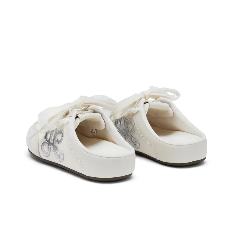Hotwind Cream Lace Series Slip Resistant Closed Toe Slippers Women's-7