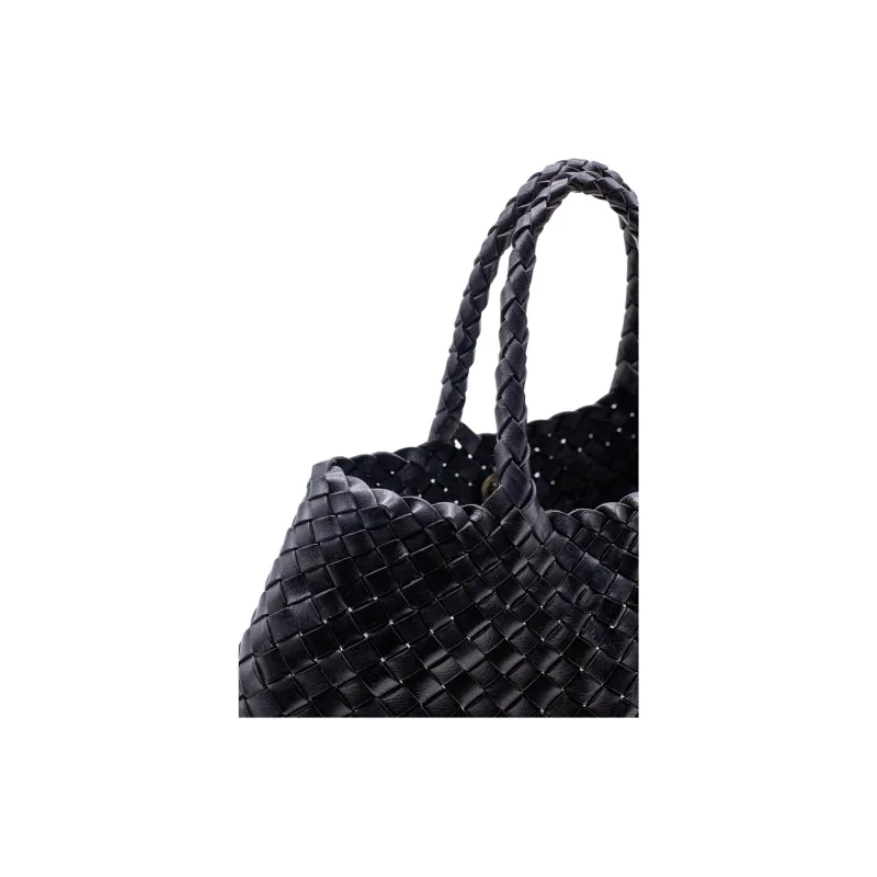Dragon Diffusion Buffalo Calfskin Handbag Trumpets Women's Black-2