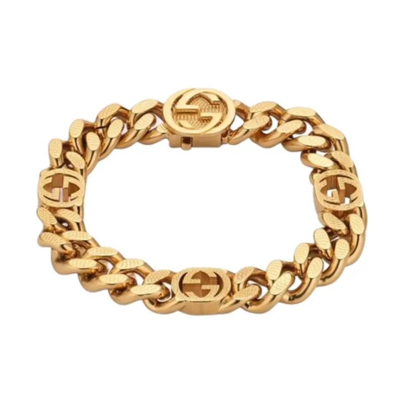 GUCCI Metal Bracelets Men's Gold-0