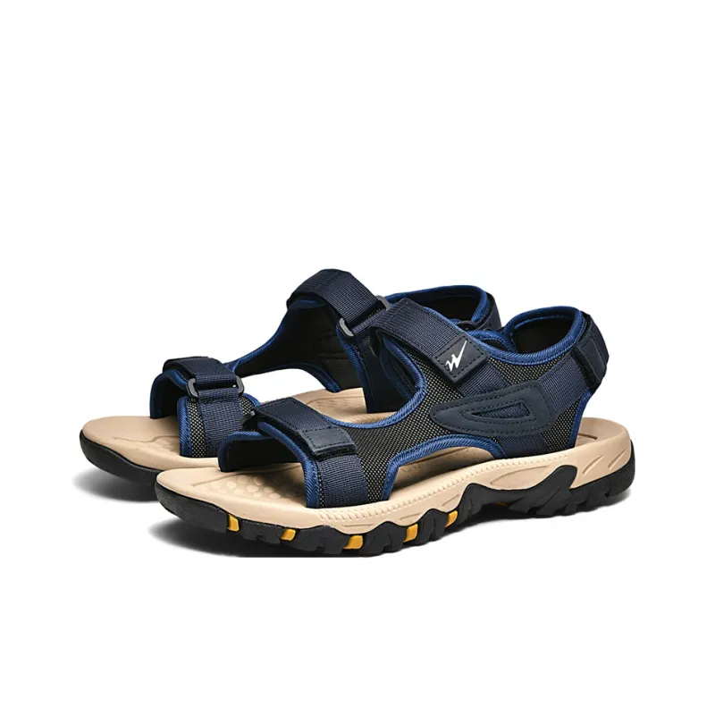 Binary Beach Sandals Men's Navy Blue-1