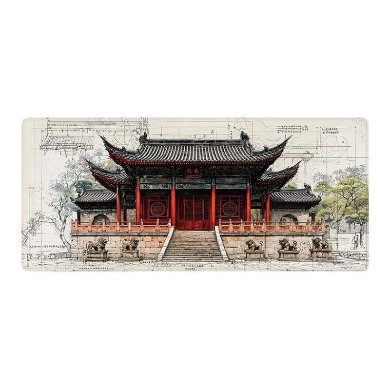 DANYIN Extra Large Premium Chinese Style Keyboard Pad For Men's Computer Desktop, Esports Gaming Mouse Pad Mouse Pads-4