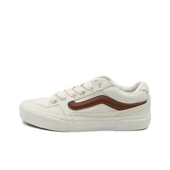 Vans Caldrone Anti Slip Wear Resistant Low Top Skateboard Shoes Men's Beige