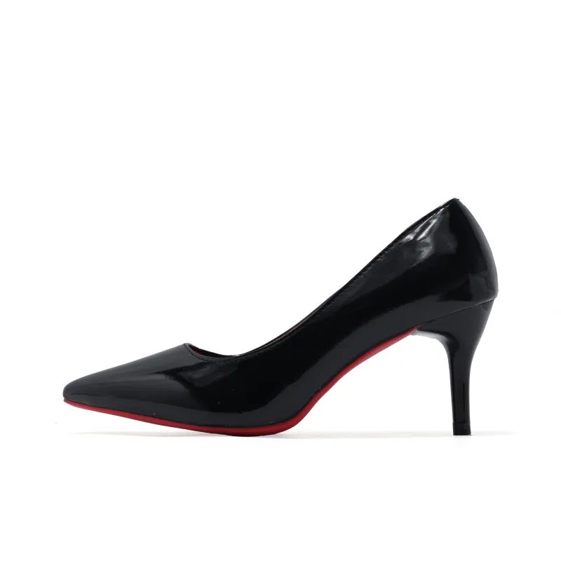 Take The Qin Slim Heel High Heels Women's Black-7
