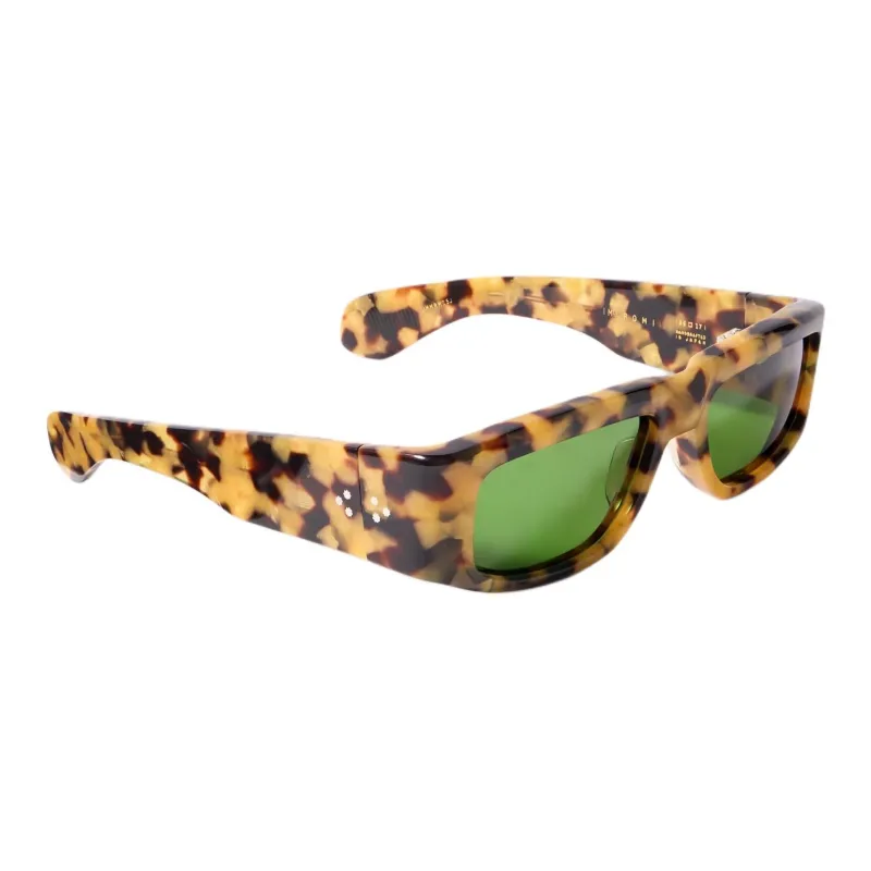 JACQUES MARIE MAGE Acetate Irregular Shape Sunglasses Unisex Tortoiseshell-1