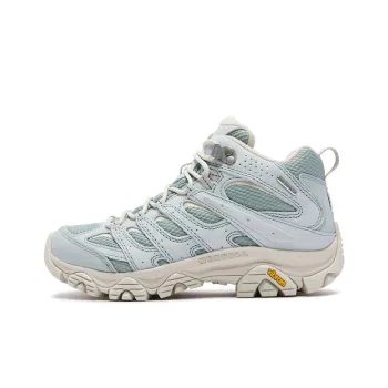 MERRELL MOAB 3 Slip Resistant, Abrasion Resistant, Waterproof, And Breathable Mid Top Hiking Shoes Women's Elegant Blue