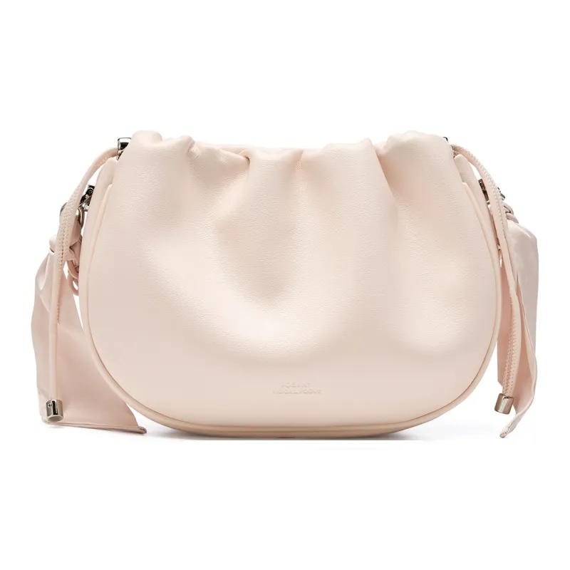 JOSINY Synthetic Leather Shoulder Bag Women's Nude Pink/Ecru-0