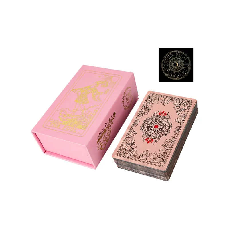 JINBANG Wite Tarot Collection, Gold Foil PVC Waterproof, Tarot Board Games-23